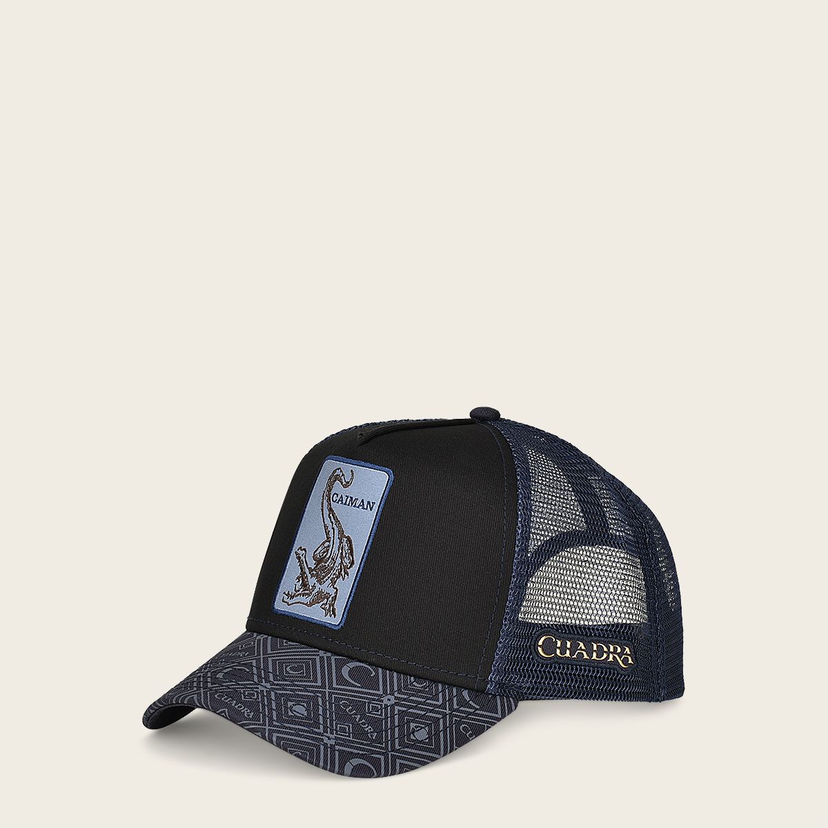 Gorra Cuadra con Parche de Caimán