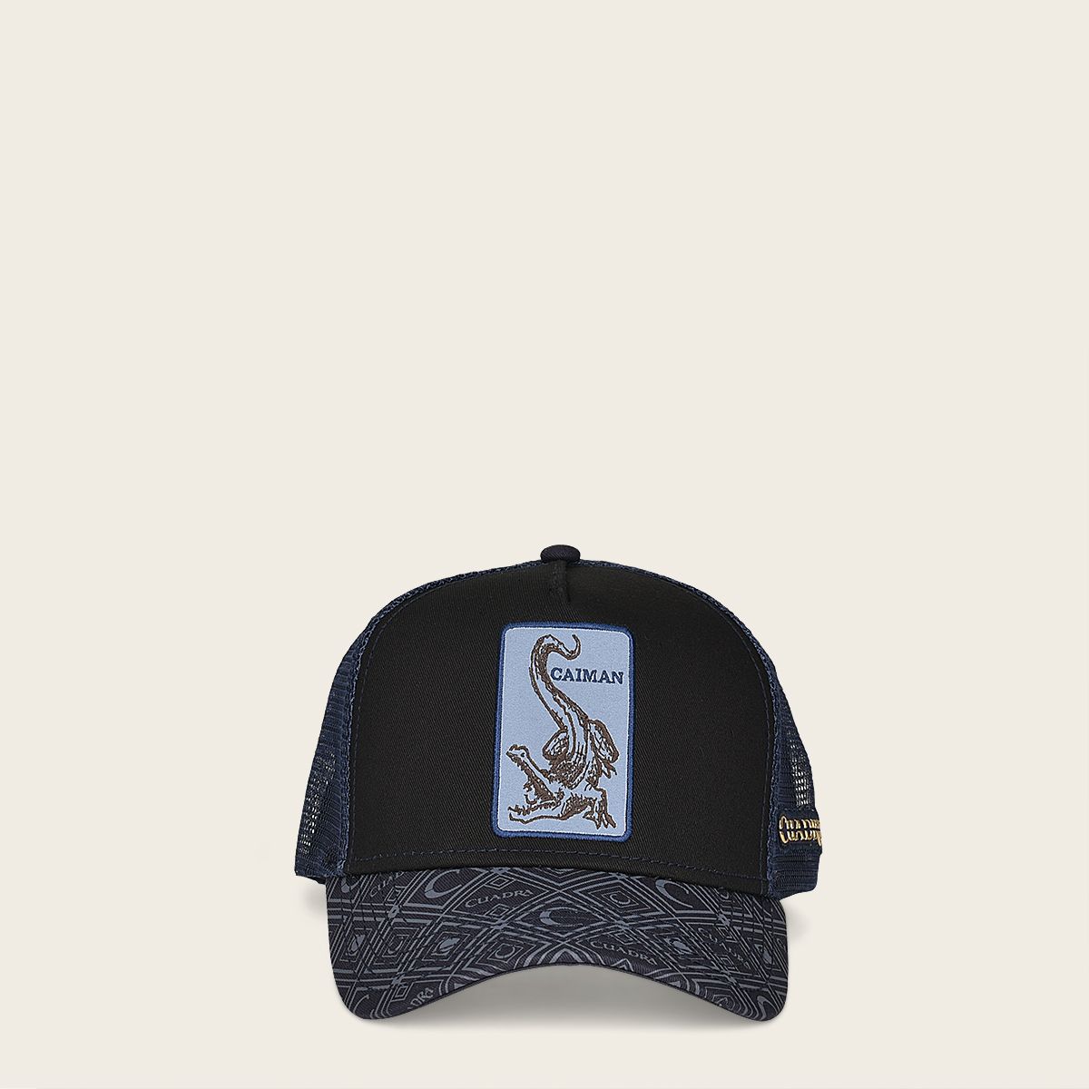 Gorra Cuadra con Parche de Caimán