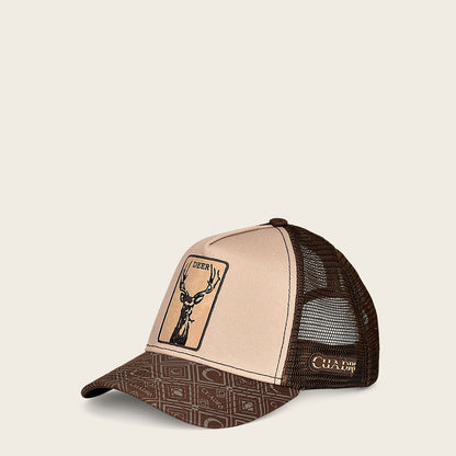 Gorra Cuadra con Parche de Venado