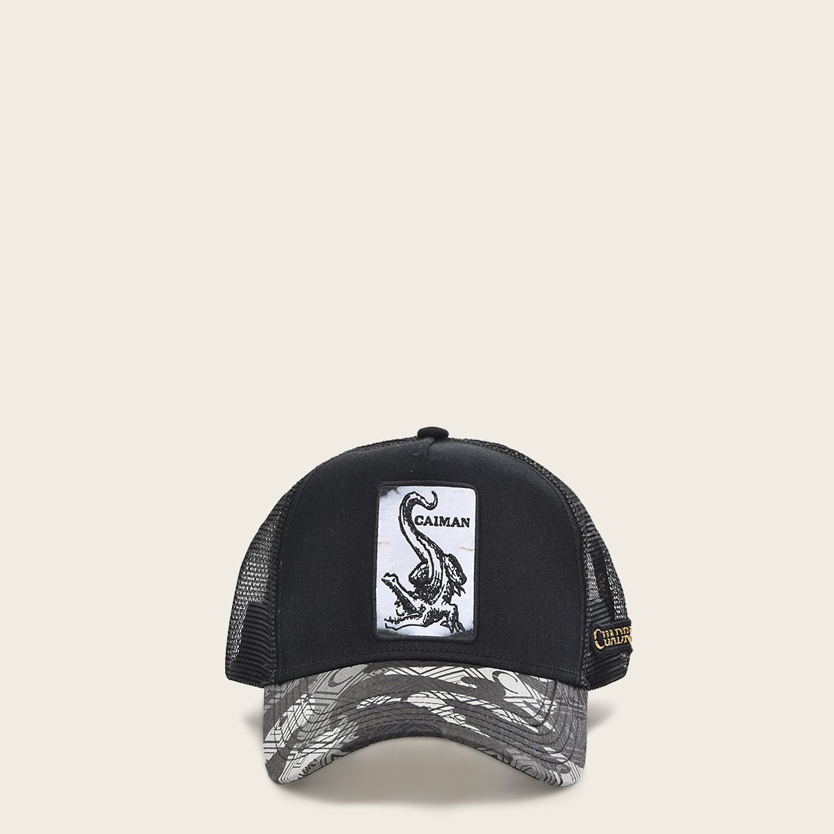 Gorra Cuadra con Parche de Caimán