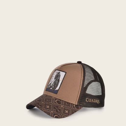 Gorra Cuadra con Parche de Caballo